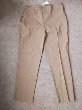 Ruby Rd. Slimming Contour Waistband Khaki Pants